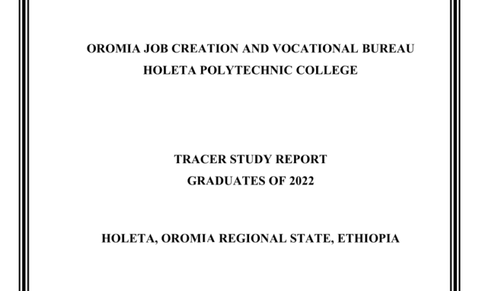 2022 graduates Tracer study report of HPC